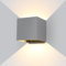 ledmo 20W Wandleuchten Innen/Aussen 3000K Wandlampe Auf und ab Einstellbarer Lichtstrahl 2000LM LED Außenleuchten Grau IP65 Wasserdichte