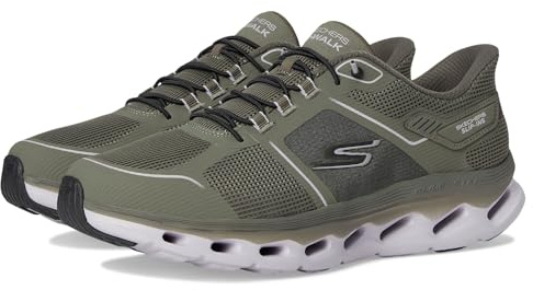 Skechers Damen Go Walk Glide Step 2.0 Elektra Hands Free Slip-In-Sneaker, Oliv/Blatt für Mich (Leaf It to Me), 39 EU