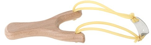 BOGEEL In legno naturale con elastico per caccia all'aperto, giochi sportivi, faggio+gomma