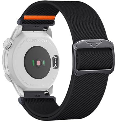 Sport Armband Kompatibel mit Coros PACE 2/APEX 2/APEX 42mm Armband, Weiches Nylon Elastisches Geflochten mit Verstellbare Aatmungsaktive Ersatzarmband für Coros PACE 2/APEX 2/APEX 42mm Armbänder (2)
