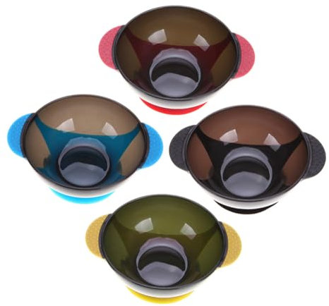 HAPINARY Cuencos De Silicona Para Mezclar Tintes Ventosa Anti- Ideal Para Peluquerías