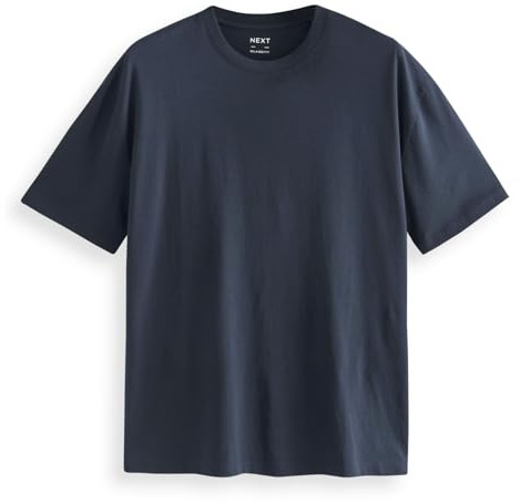 NEXT Herren Locker Rundhals-T-Shirt im Relaxed Fit