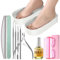 YGQQOY Toe Nail Soaking Bowl, Acetone Soak Off Bowl,Toe Soak Tray,Soak Off Gel Polish Remover Bowl,Foot Soak Pedicure Bowl, Pedicure Tools Set