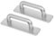 Yuomeaz 2 Pcs Stick on Handles, 4 inch Stick on Door Handles Silver, Small Self Adhesive Cabinet Handle for Cupboard Closet Gate Balcony (No Drill)