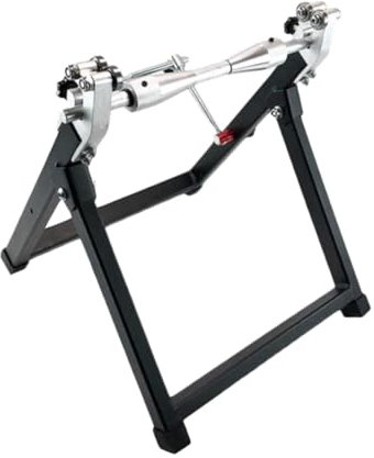 Amagogo Supporto per equilibratura ruote, strumenti di riparazione per impieghi gravosi, robusto e pieghevole, supporto per equilibratura ruote, Argento
