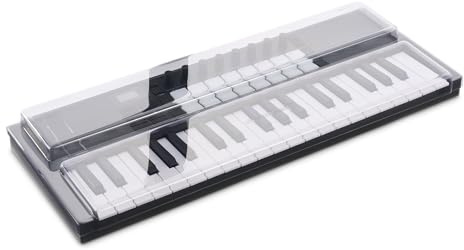 Decksaver Cover for Novation Launchkey Mini 37 MK4- Super-Durable Polycarbonate Protective lid in Smoked Clear Colour, Made in The UK - The Producers' Choice for Unbeatable Protection