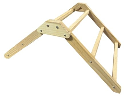 Harilla Hühnerleiter mit Sitzstange, 50 x 36 x 22,5 cm, Hühnerstange aus Holz, Klettergerüst aus Holz für Hühner, Hühnerstange für Küken, Papageien, Hinterhof, Hühnerstall und Bauernhof