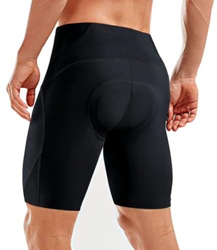 Sportneer Padded Bike Shorts for Men - 4D Padding Mens Bicycle Cyling Biking Tights Clothing for Road Bike, Breathable & Absorbent