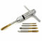 Verstellbarer M3-M8 3 mm - 8 mm HSS T-Griff Umschaltknarre Gewindeschneider mit goldenem Handgewindebohrer