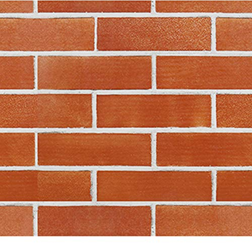 FENTIS Papel de Pared Decorativo Removible Papel de Pared Adhesivo Pegatina de Pared de Ladrillo Estilo Retro Rollo de Papel Mural Apto Para Decoraciones de Vivienda Alquilada 44x500cm