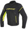 Dainese Air Frame D1 Tex Jacket, Giacca Moto Estiva, Nero/Bianco/Rosso Fluo, 54