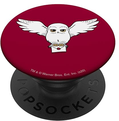 PopSocket : PopGrip Harry Potter Hedwig Delivery PopSockets Ausziehbarer Sockel und Griff für Handys/Tablets mit Tauschbarem Top