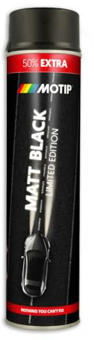 Motip Dupli RALLYE Lackspray 600ml Sprühlack Acryl Spray Farbe (schwarz matt 604006)