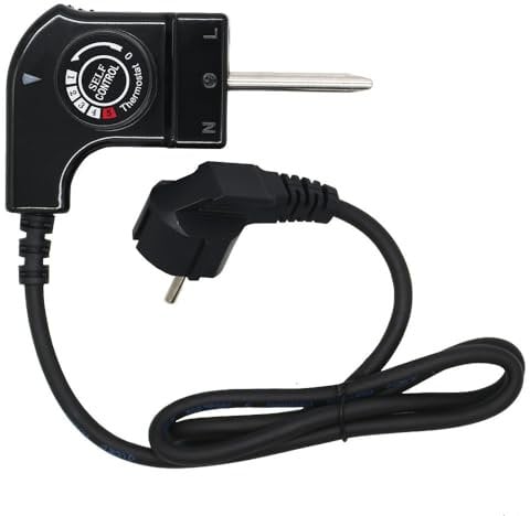 Anakel Home Cable para Plancha de Asar, Termostato para Princess, Cable con Termostato para Planchas Fagor, Jata, Princess, Solac, Magefesa... (Universal)