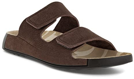 ECCO Men's Cozmo Two Band Sandal, Mocha, 10 UK