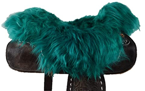 Moro-Design Lammfell Sattelbezug für Westernsattel Lammfellbezug Sattelauflage mit Horn Saddle Pad Seat Saver