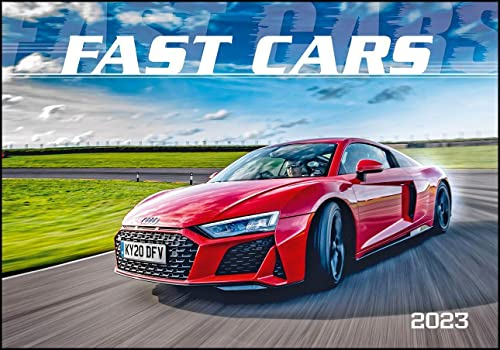 Fast Cars 2023 - Bildkalender 48,5x34 cm - mit vielen Zusatzinformationen zu den Luxuswagen - Technikkalender - Wandplaner - Wandkalender