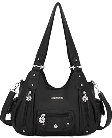 angel kiss Fashion Handtaschen Umhängetaschen aus weichem Material Tragetaschen Schultertaschen mit verstellbaren Trägern