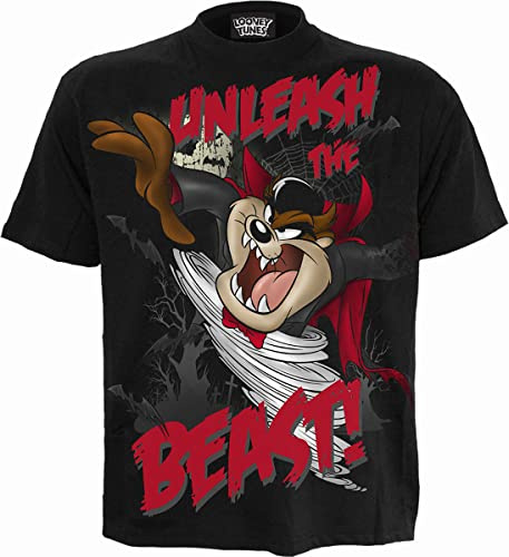 Spiral - Taz - Unleash The Beast - Front Print T-Shirt Black