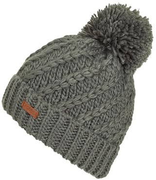 Protest W Prtpaisley Beanie Grün - Warme gemütliche Damen Strickmütze, Größe 57 - Farbe Misty Green