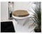 Biznest Polyresin Toilet Seat Glitter Stunning Glittering Detailing Durable Design Perfect Bathroom Addition (Gold)