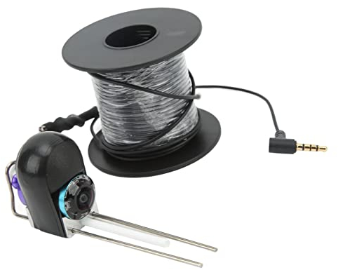 Fischfinder-Kamera, für Boote, Professionelles CVBS-Format, HD-Übertragung, Unterwasser-Angelkamera mit Angelschnur (20m/65,6ft)