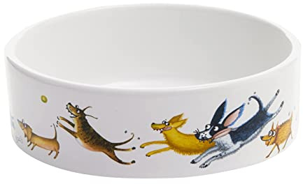 BIA International - Small Dog Bowl - From Wags to Whiskers - Dog Food Bowl - Fun Dog Bowls - Wacky Pet Bowls - Dog Accessories - Dog Water Bowl
