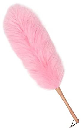 ACiyD Brosse à poussière Plumeau de Plumes de Voiture Plumeau de Voiture plumeau de Voiture ménager de poussière pour Le Nettoyage (Couleur : Yellow Hair Tip-Medium) (Rose)
