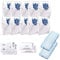10 Hoover Bags & 2 Hepa Filter Compatible with Miele Vacuum Cleaners, 3D Efficiency GN HyClean Bags + SF-HA 50 Active AirClean Filter for Miele Hepa Filter