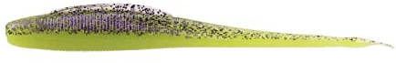ZECK - Angelköder, Kunstköder, Gummifisch - BA Shaky Stick | 8cm - Purple Chartreuse | 9 STK.