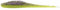 ZECK - Angelköder, Kunstköder, Gummifisch - BA Shaky Stick | 8cm - Purple Chartreuse | 9 STK.