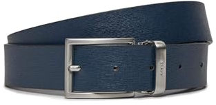 GUESS Herren Gürtel VEZZOLA schwarz/silber XL