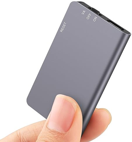 Grabadora de voz digital magnética de 64 GB, dispositivo de grabación activado por voz con batería de 40 horas de duración con reproducción para conferencias y reuniones