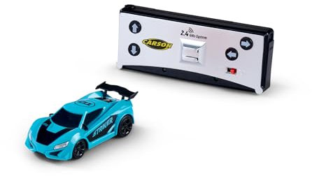 CarsonNano Racer Striker 2.4GHz Turquoise - Voiture télécommandée, Durée de conduite 20 Min, Pour enfants