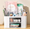 KingYH Schreibtisch Organizer 5 Fächer Desktop-Schublade Organizer Stiftehalter Schreibtisch mit 2 Schubladen Kunststoff Tisch Organizer Platzsparendes Desk Organizer für Büro Desktop Schule Zuhause