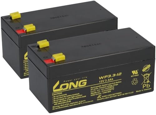 Ersatzakku für Alber Scalamobil S25, S30, S31, S35, S36, S38 und S39 2X Kung Long 12V 3,3Ah Bleiakku