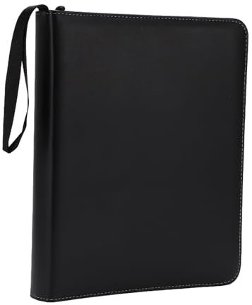 CAPASTEC Karten Sammelalbum Sammelkarten Album Kartenordner mit 9 Taschen und 720 Hüllen, Albumhalter mit Reißverschluss, Schwarz