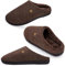 IceCony Winter Slipper Hausschuhe Damen Braun Herren 36-37 Pantoffeln Memory Foam Warme Filzpantoffeln Puschen Mit Rutschfeste Gummisohle