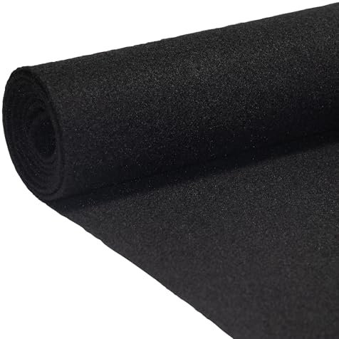 Bbox Black Carpet Non-Woven Febric | Length: 72 inch (6 ft.), Width: 72 inch (6 ft.) | for Speaker Sub Box Carpet Home, Auto, RV, Boat, Marine, Truck & Car Trunk Liner
