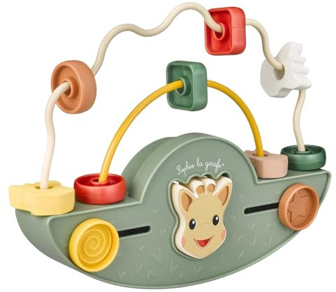 Sophie la Girafe - Boulier à Bascule Éducatif en Bois pour Bébé - Jeu de Motricité et d'Éveil