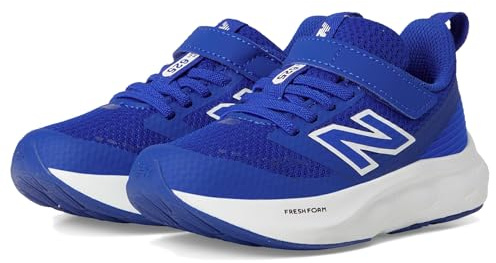 New Balance Unisex Children's Fresh Foam 625 V1 Hook & Loop Running Shoes, Team Royal White Blue Gemstone, 10.5 UK Child
