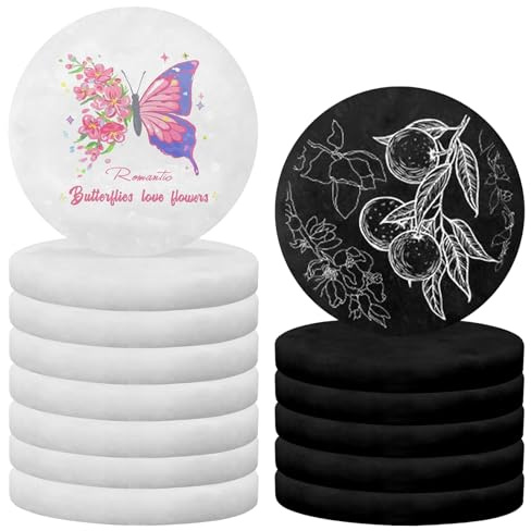 14 Stück Flache Steine zum Bemalen, Steine Bemalen, Runde Kieselsteine, Rock Malerei Steine für Kunst und Handwerk flachen Stein für die Malerei, Dekoration Granulate, Φ 5cm(8 White, 6 Black)