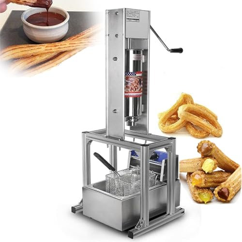 5l Donut-Churros-Maschine/Fritteuse – 5 Frittierte Teigstangenformen, Robuste Churro-Maschinen, Kommerzielle Churros-Maschine Aus Edelstahl
