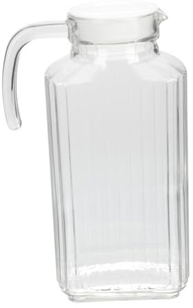 Cabilock Jarra De Agua De Gran Capacidad Para Bebidas Frías Recipiente Para Té De Frutas y Jarra De Agua Fría De Verano Fabricada Vidrio Antiguo