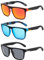 Wenyue 3 Pcs Polarisierte Sonnenbrille,Vintage/Klassisch/Elegant Brillengestell,Polarisiert Herren Damen Unisex,für Herren und Damen, Autofahren, Radfahren, Angeln, Retro-Sonnenbrille, UV-Schutz