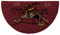 Zerbino 40X70 antiscivolo Fantasia Cuccia mezzaluna ultraresistente Colore Rosso