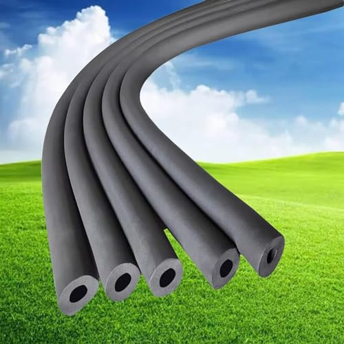 Rohrisolierung Schaumstoffrohr, Wärmedämmung Frostschutzschaum Rohr Rohrisolierung Schwarz Gummi Kunststoff Mehrere Größen 1,8 m Länge(25mm)