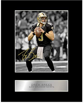 Signiertes Foto von Drew Brees, New Orleans Saints
