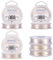 BENECREAT 3PCS Mixed Size Tarnish Resistant Silver Coil Wire (0.3mm x 100m & 0.5mm x 30m & 0.8mm x 10m), 3 Size/Set