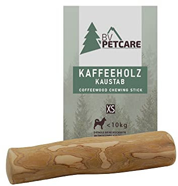 BV Petcare | Kaffeeholz Kaustab, Kau Knochen aus Kaffeeholz, natürliches Hundespielzeug für Hunde - XS - für Hunde bis 10 kg…